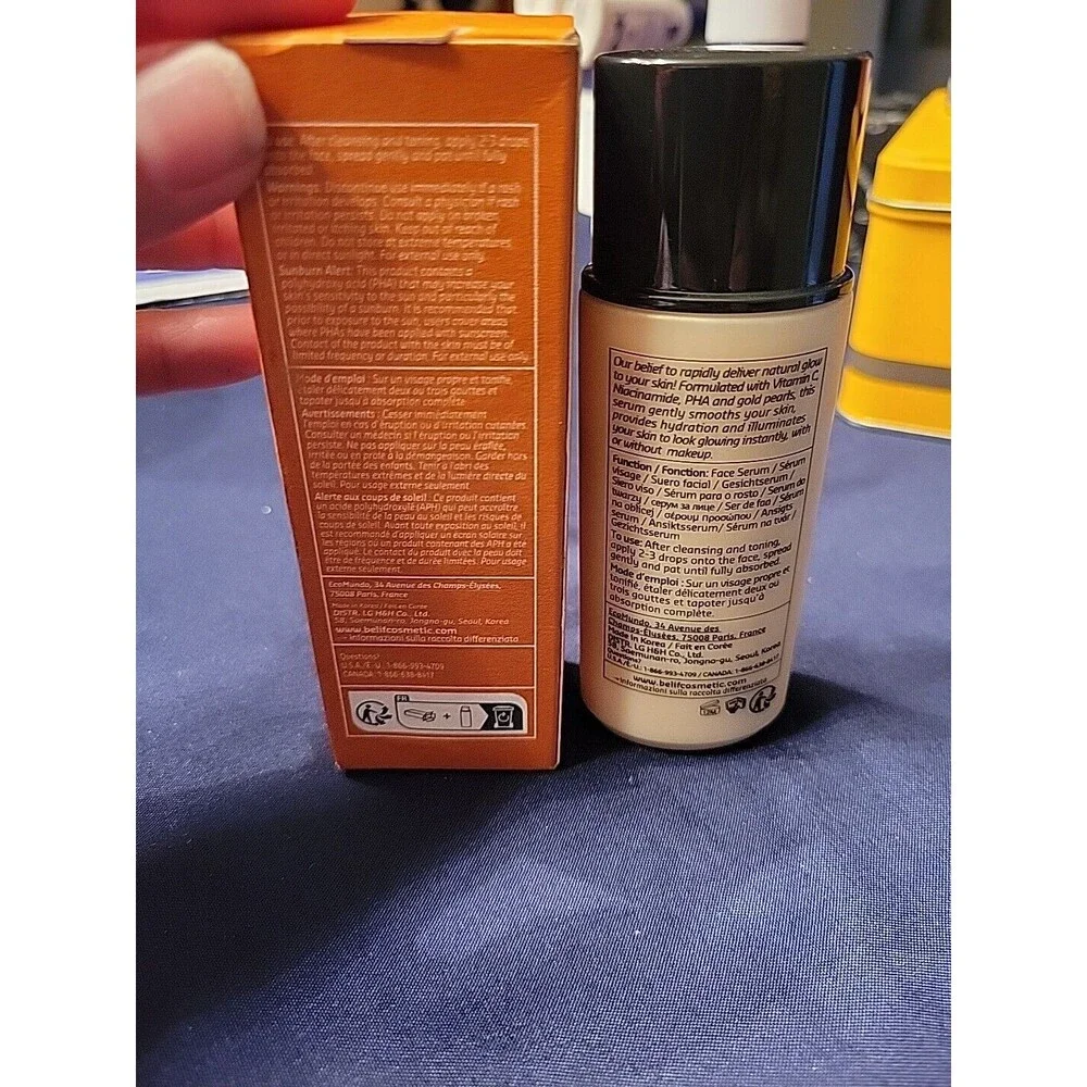 NEW belif Super Drops Niacinamide Golden Glow Serum Hydrating & Brightening HB1